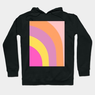 Boho positive vibe rainbow pattern Hoodie